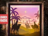 Jesus Born Ascension Day lightbox (shadow box)-0