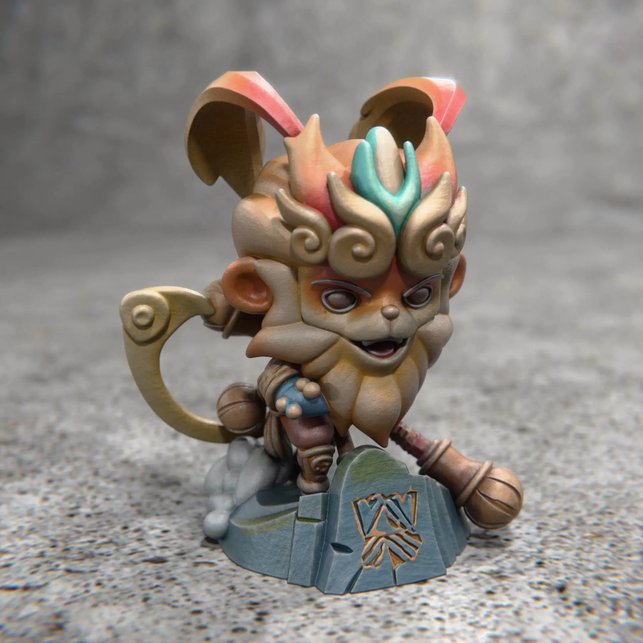 Wukong Radiant MIniature LOL Fan Art