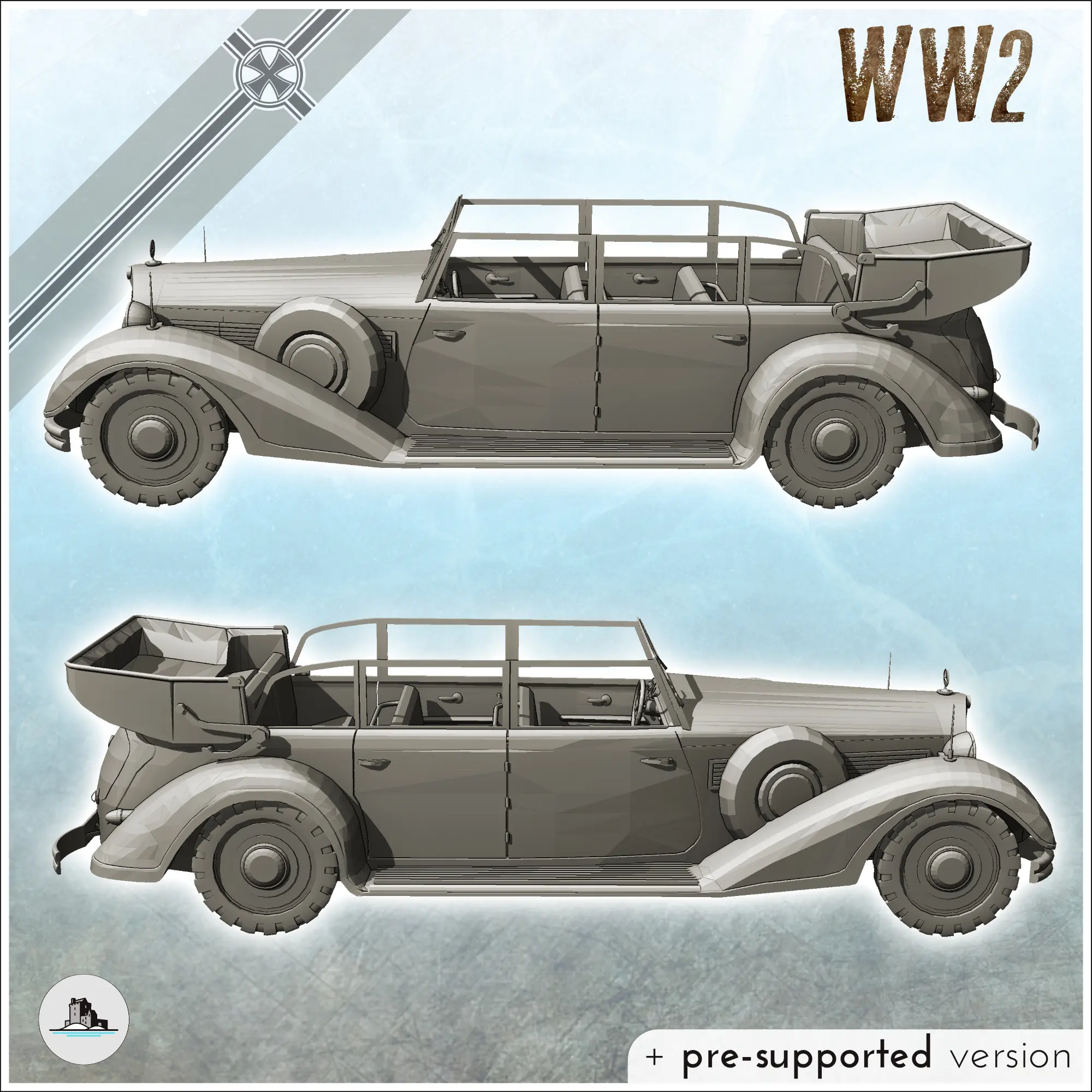 Mercedes-Benz W31 German off-road vehicle (14) - miniatures