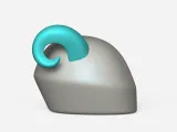 Ram Horn for Motorcycle Helmets - Accessory-4