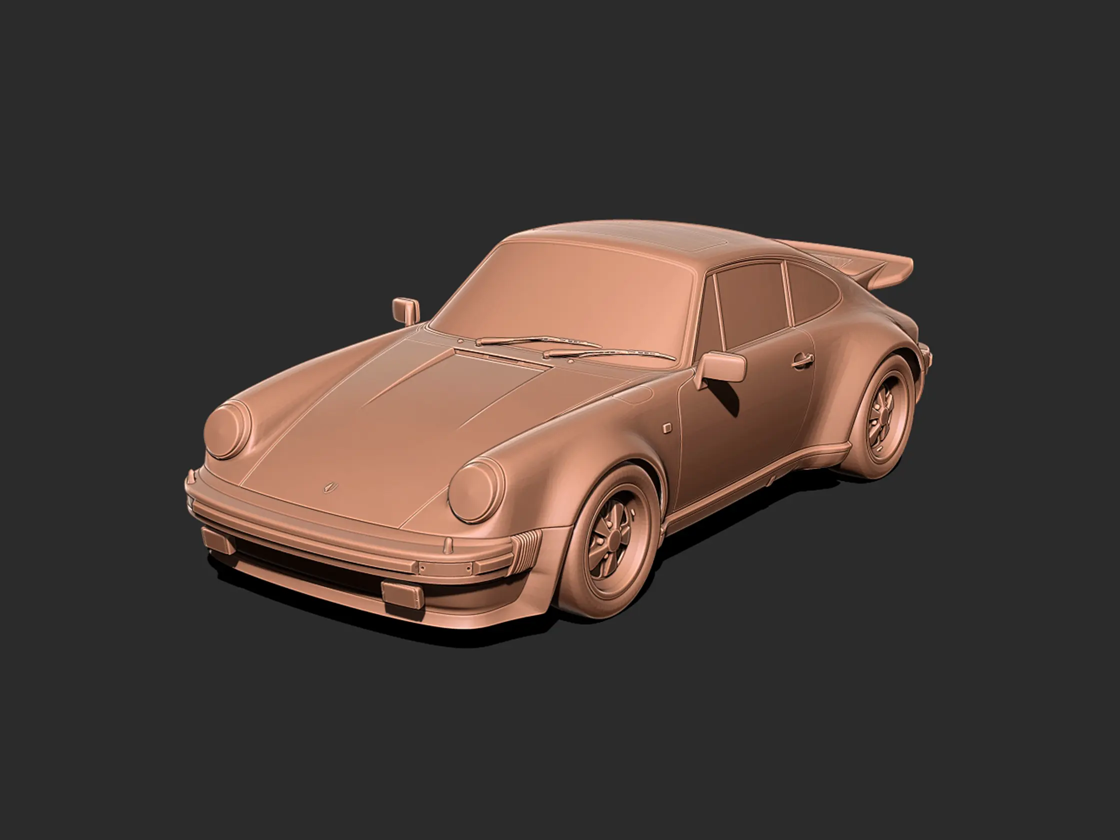 1975 Porsche 911 930 Turbo 3d baskı modeli