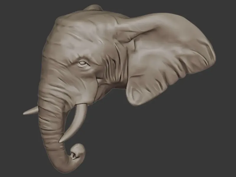 African Elephant Figurine – Cute Sitting Elephant | 3D Print
