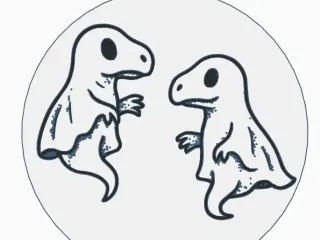 Keychain Dinosaurios Fantasmas