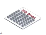 USB drive storage plate / Флэшечная v.2-0