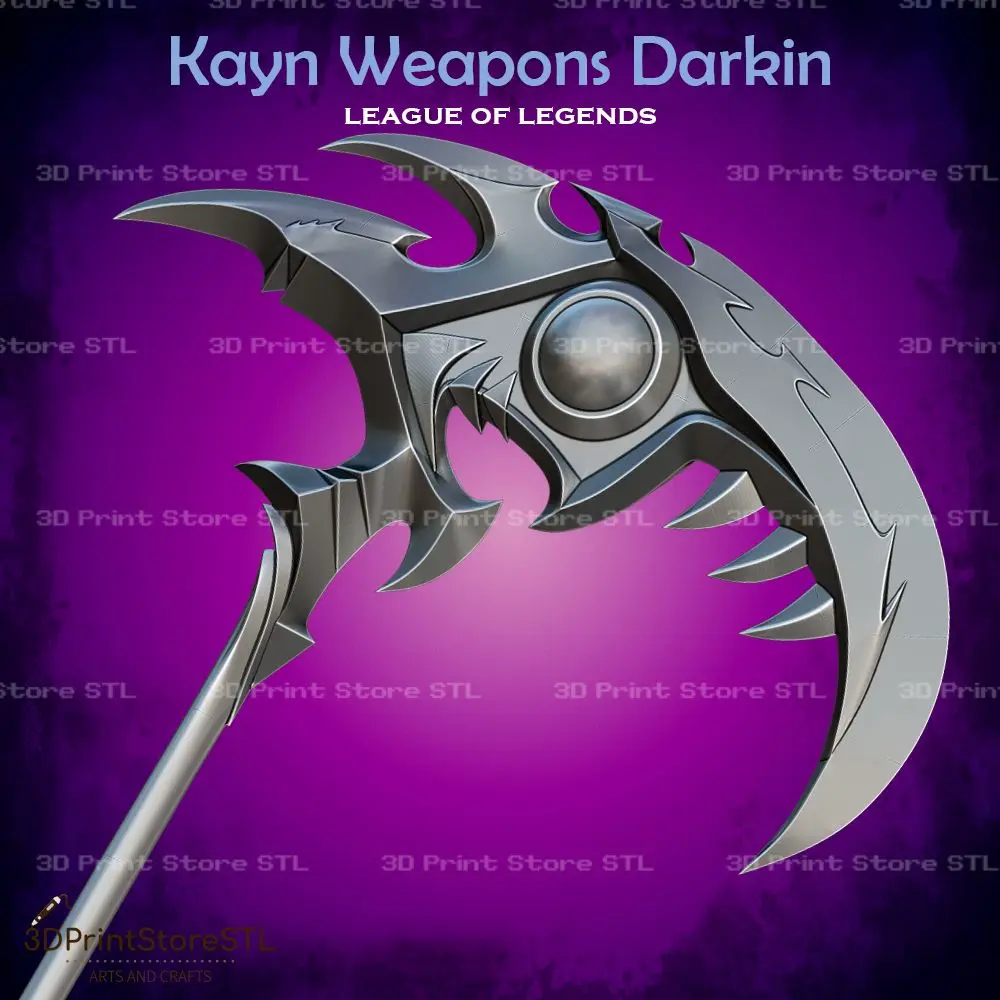 Armas Kayn Darkin Cosplay League of Legends - Archivo STL