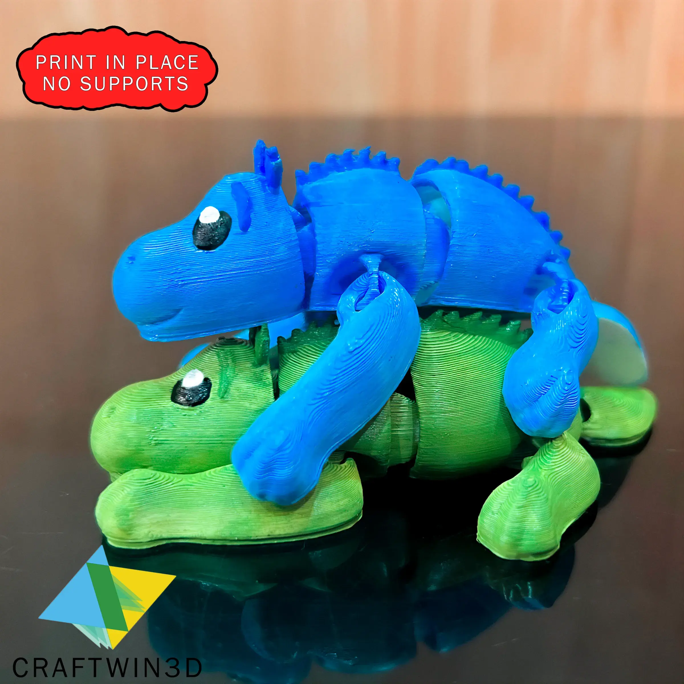 IMPRESSÃO FLEXÍVEL DE DINOSSAURO NO LUGAR