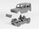 Land Rover Defender 90 - H0 scale car model kit-1