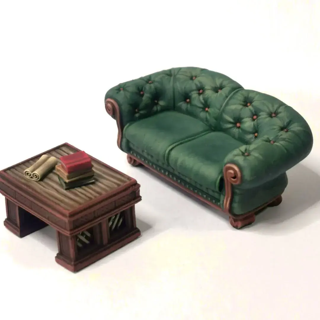 Couch & Coffee Table | Tabletop Scatter Terrain