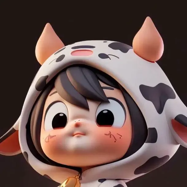 menina fofa vestida de vaquinha chibi/ little girl cute cow