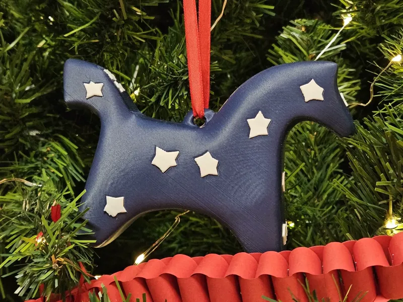 Christmas tree Horse