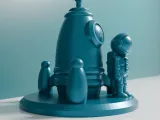 rocket spaceship and astronaut-2