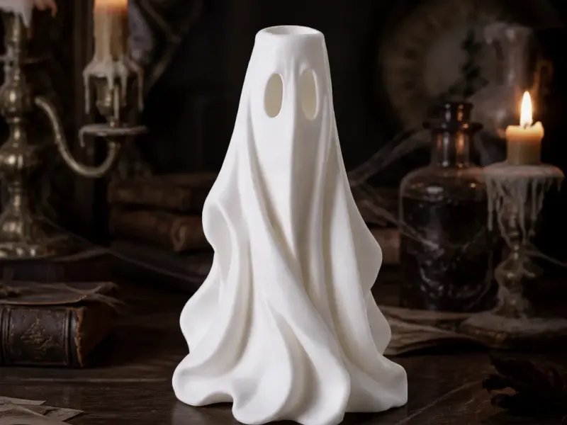Cute Ghost Flower Vase - Spooky Halloween Decor