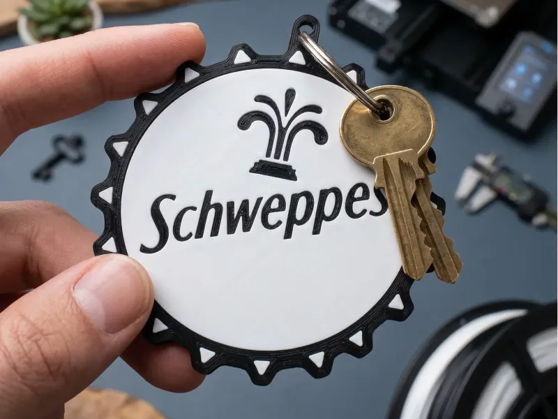 LLavero de Tapitas de Gaseosas - Schweppes