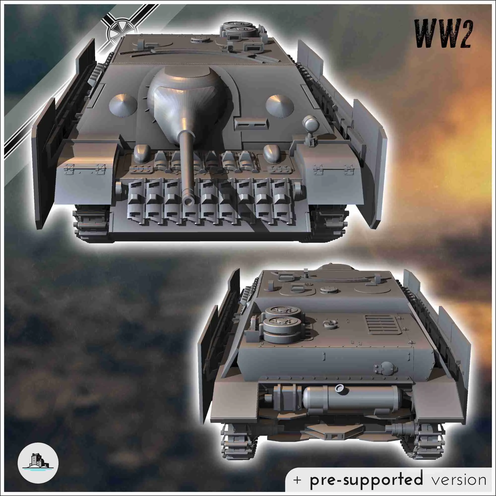 Jagdpanzer IV/70 (V) - miniatures tank ww2 flames war bolt a