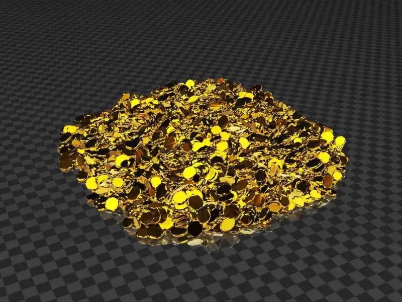 goldmünzenhügel - Goldschatz