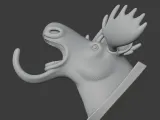 Moose Head Wall Hanger Coat and Key Holder Hook-6