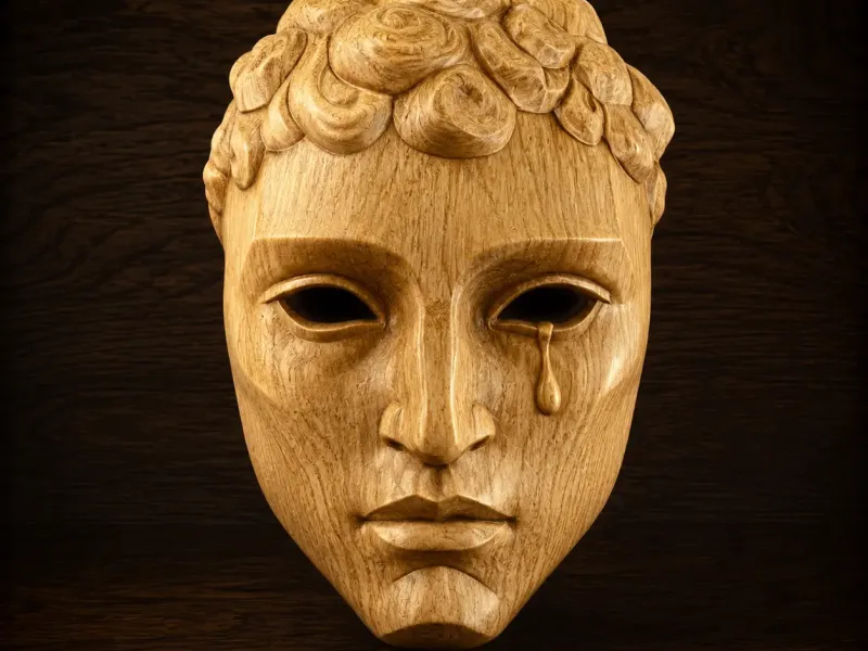 The Fallen Roman Weeping Mask