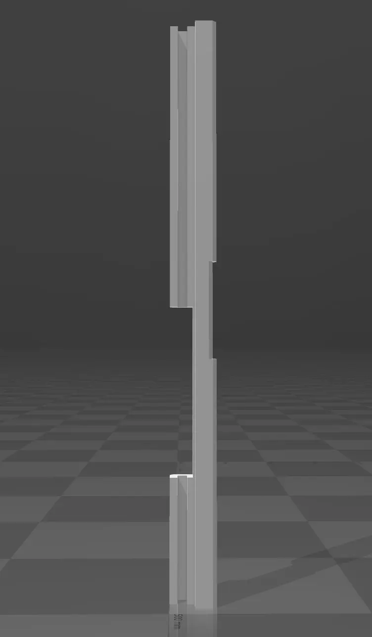Creality K1 Max Top Sliding Glass Riser without Blocking LED