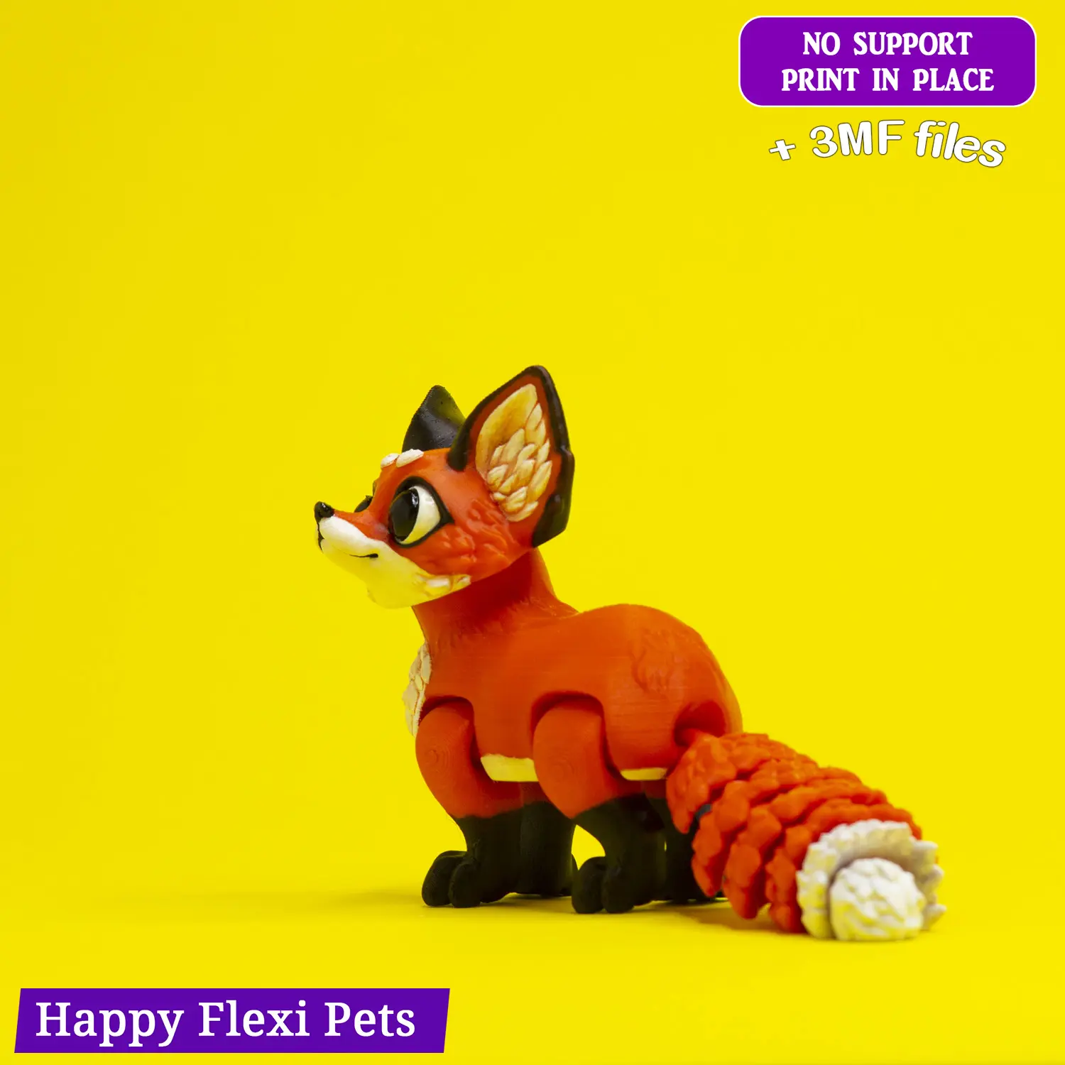 Шарнирная гибкая игрушка "Детеныш лисы" от Happy Flexi pets