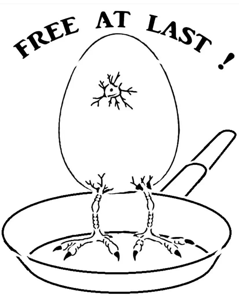 Chick Egg stencil