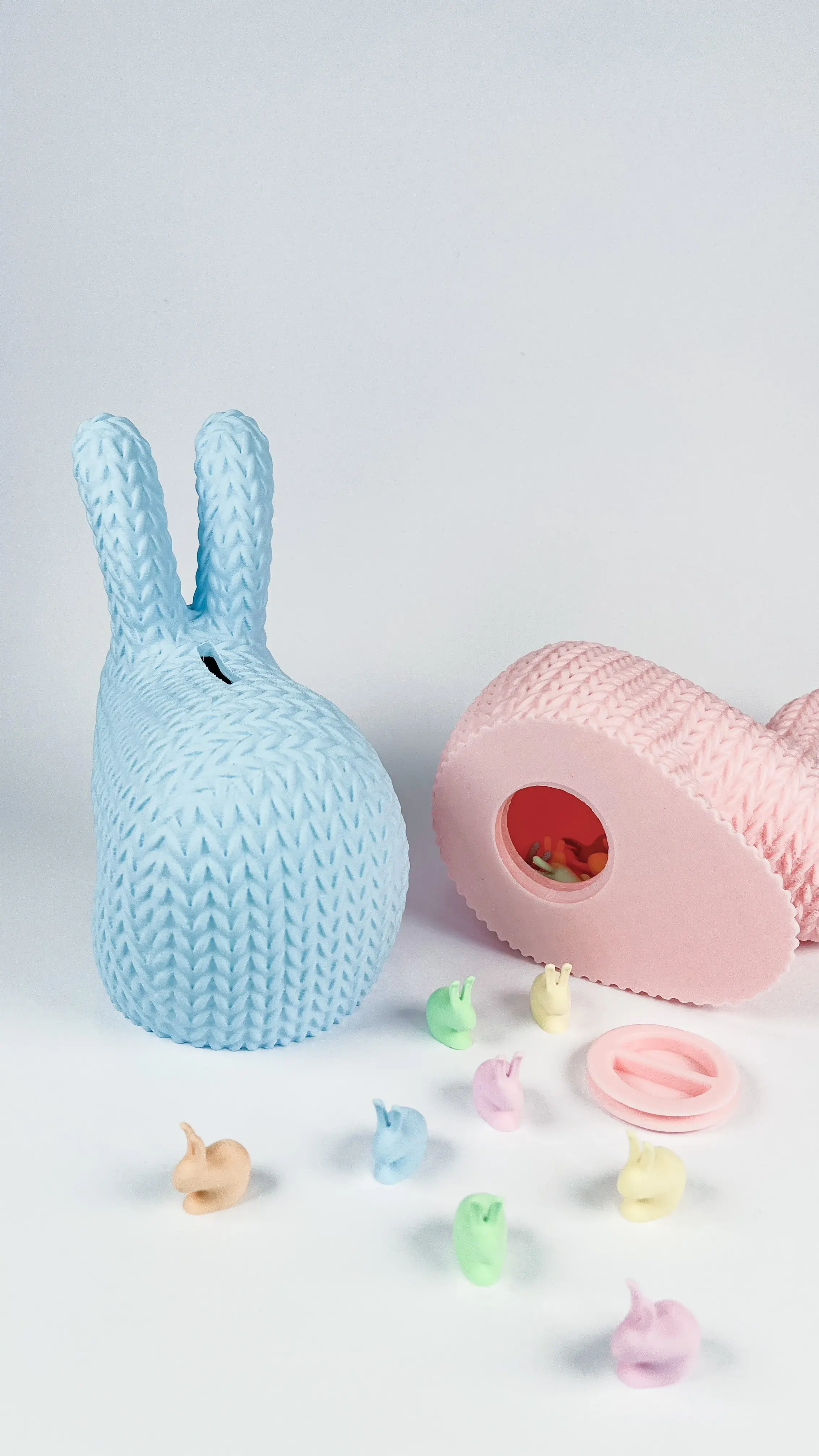 Troy Rabbit Knitted (Container + Piggy Bank Version), Easter