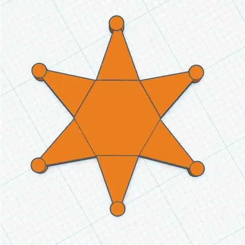Blank Sheriff's Badge