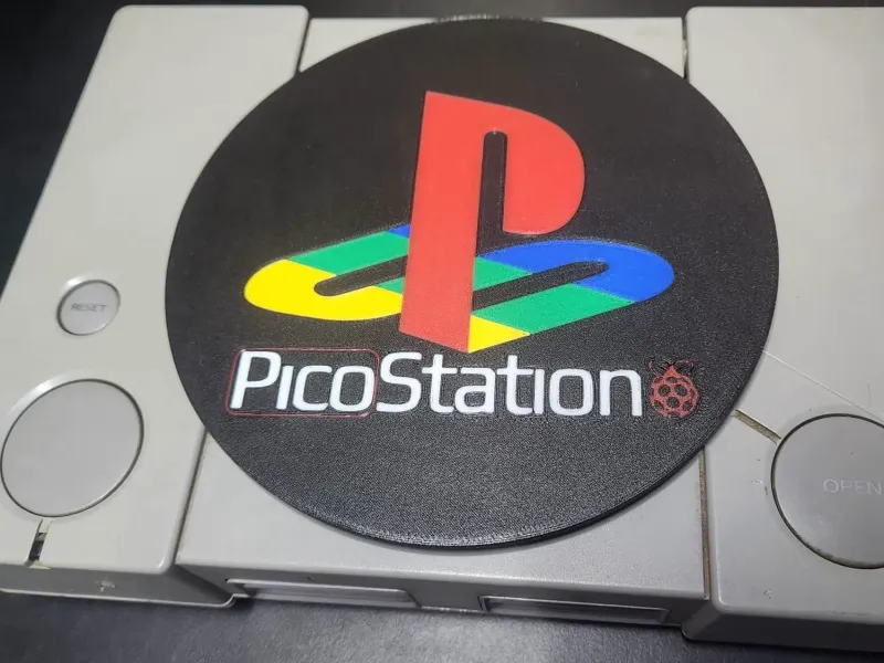 Pico Station cover para ps1 + Adaptador pasa SD