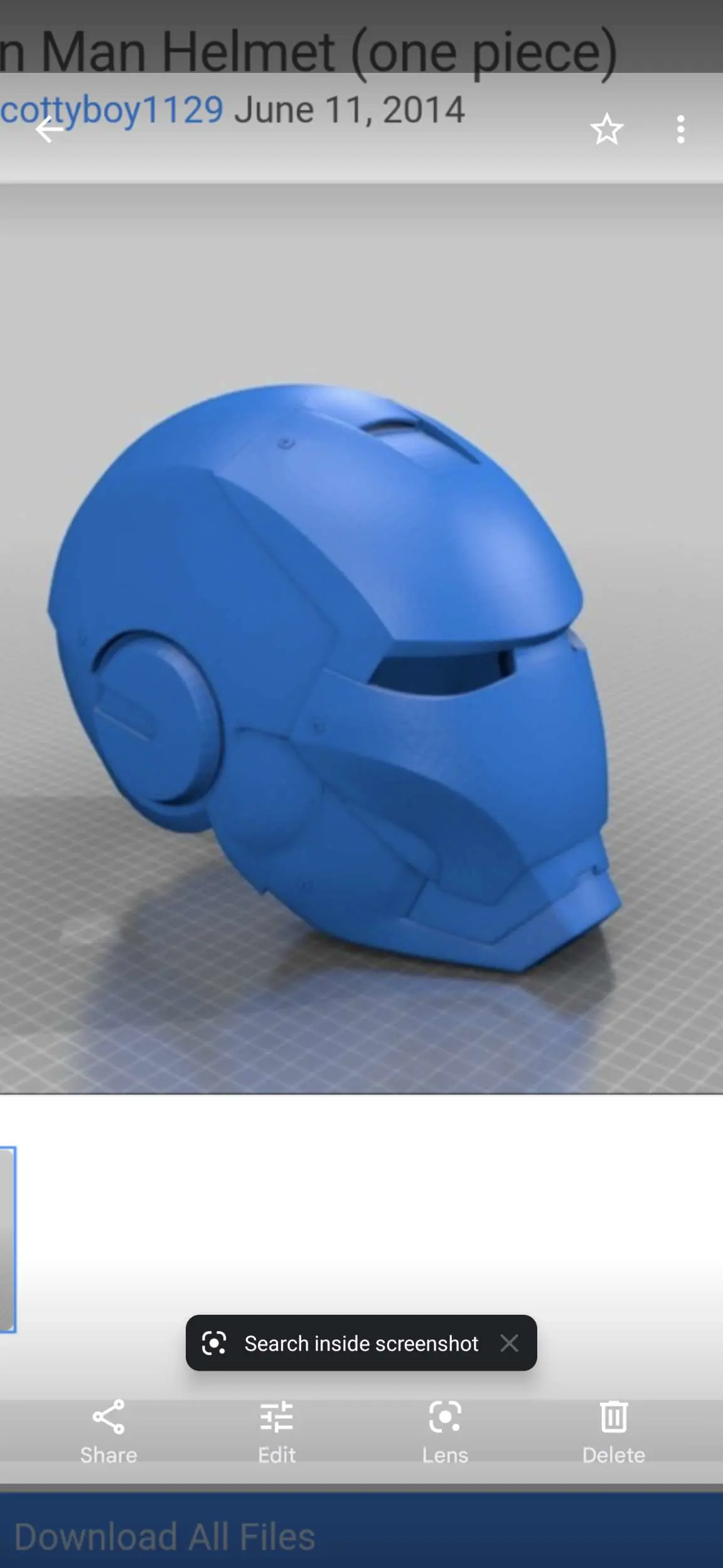 casque monobloc iron man