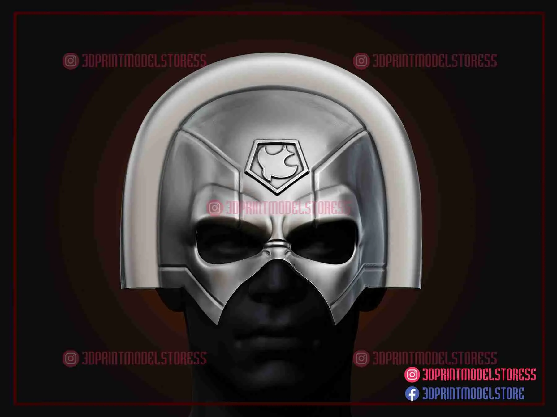 Capacete Peacemaker - Máscara de cosplay do filme Esquadrão Suicida