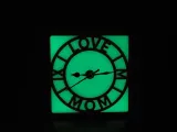 Mother's Day Clock - Glow in the dark - Love Mom-1
