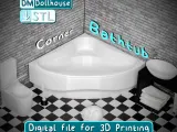 Get the Bathtub 1/12 scale STL file for Dollhouse now!-0