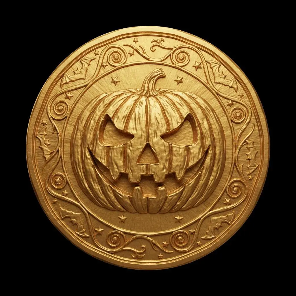 3D Printer Files | 3MF File | Jack O'Lantern Coin/Medal | Creality Cloud