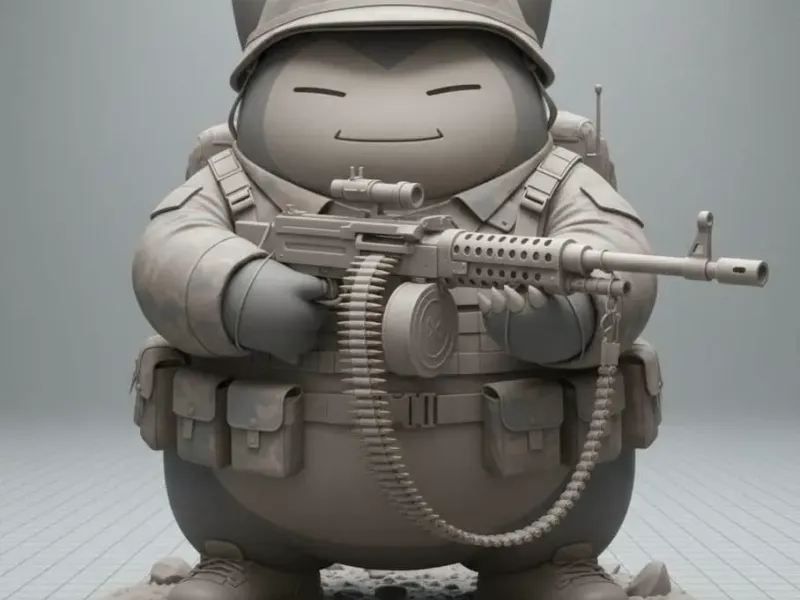 Snorlax Soldier Figure