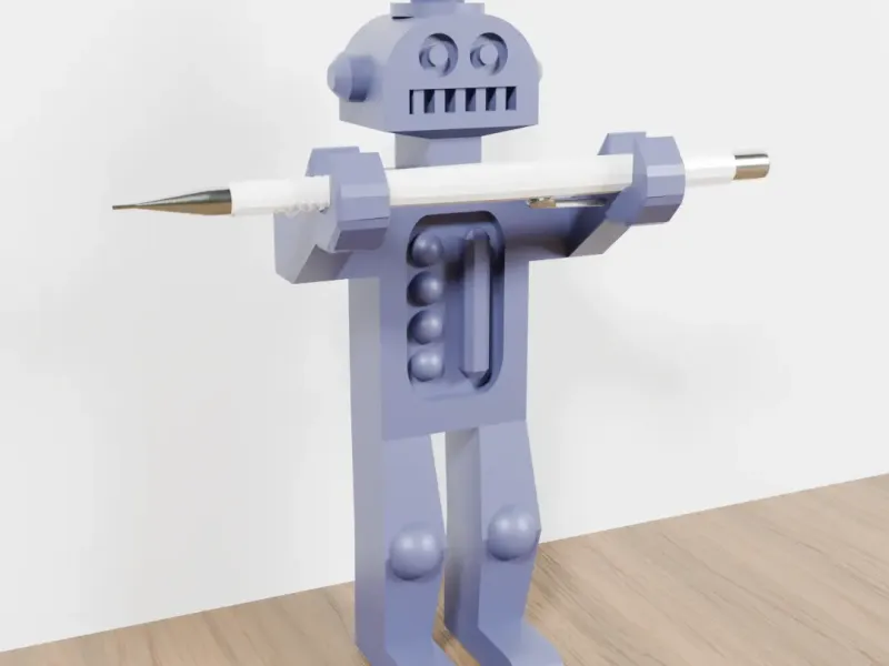 porte-crayon robot