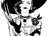 Lady Dimitrescu stencil 2-0