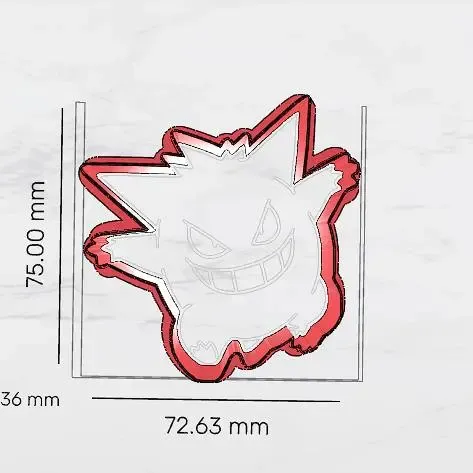gengar cookie cutter 1