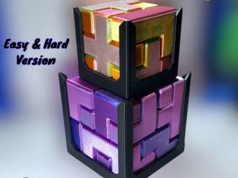 CUBE PUZZLE CHALLENGE (EASY & HARD)