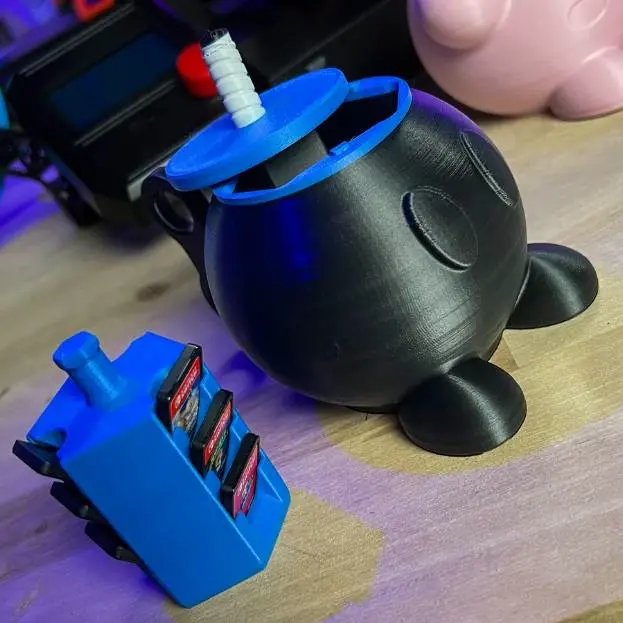 Super Mario Bob-omb Nintendo Switch Game Cartridge Case