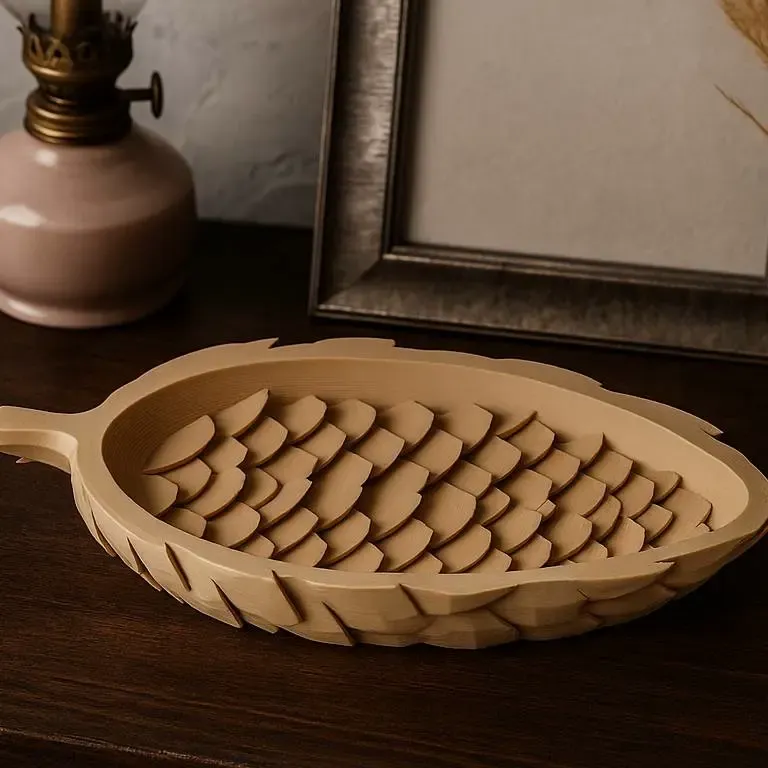 Pinecone Leaf Tray — Nature Inspired Dish