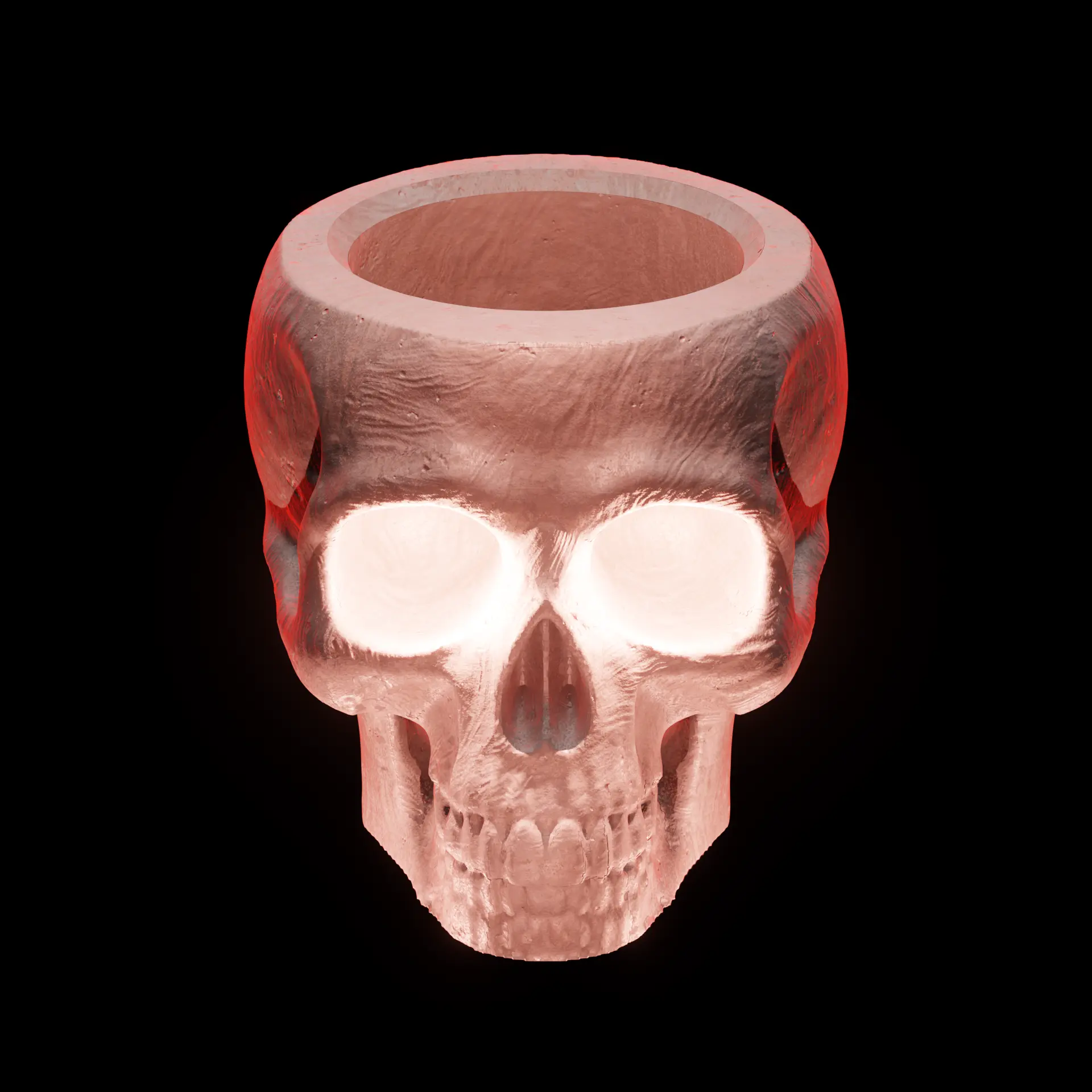 Skull Planter & Candle Holder | Gothic Home Decor STL Hallow