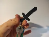 Minecraft sword keychain-6