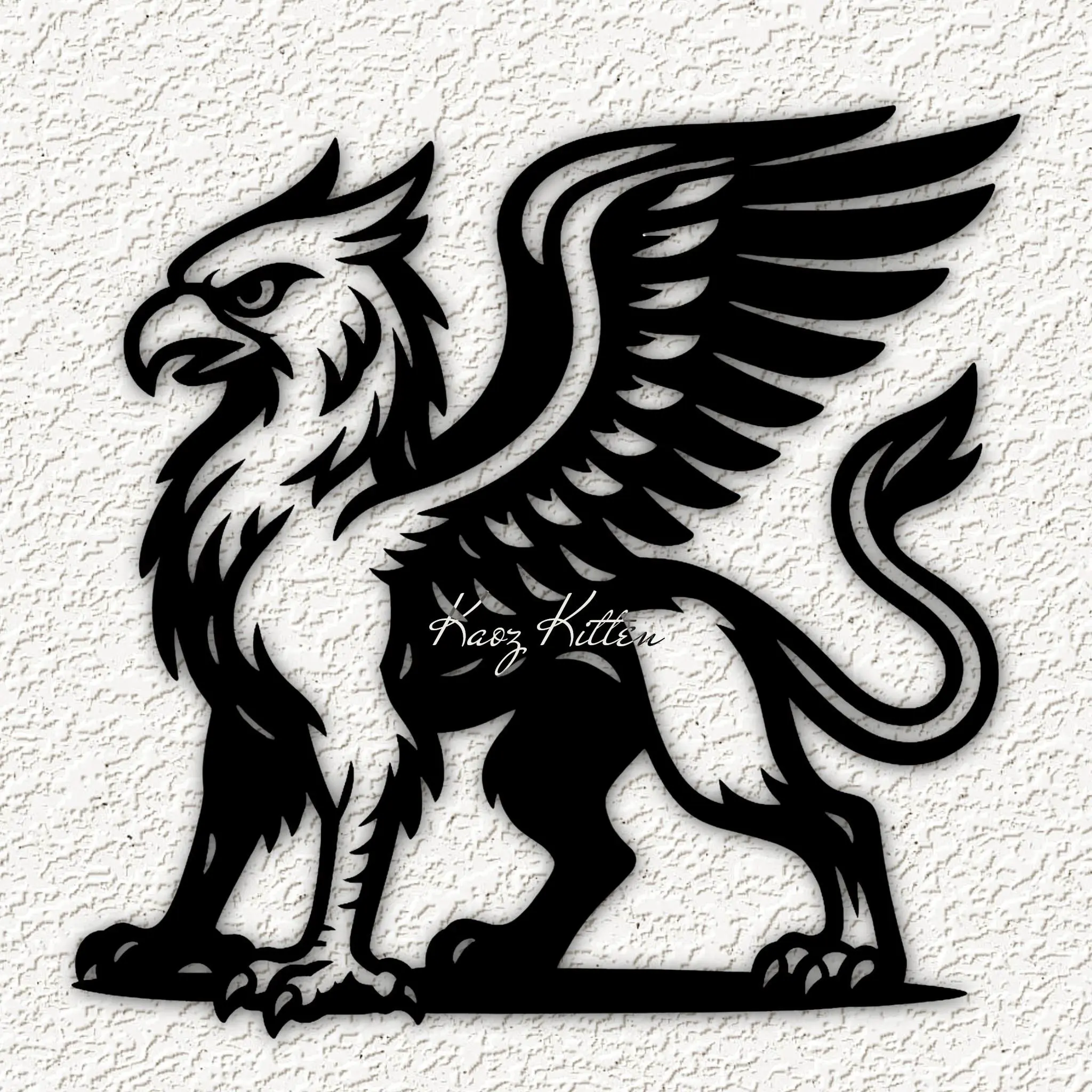 griffin lion eagle mythical wall art home decor