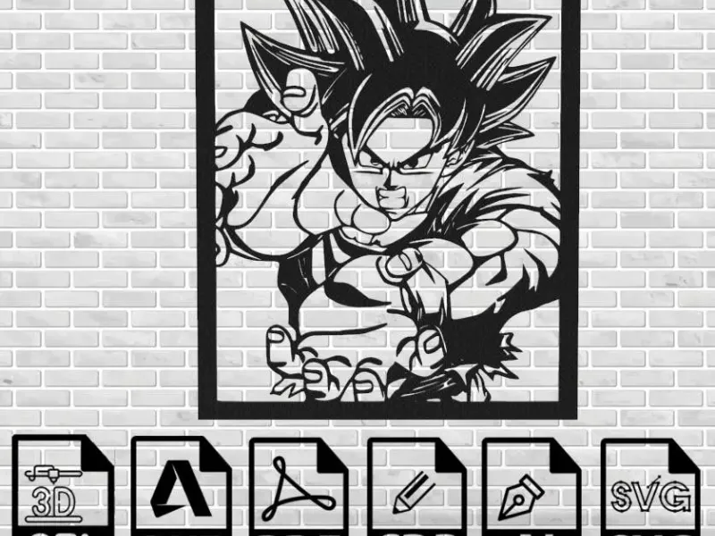 DRAGON BALL - GOKU ART 2 DECORATION - ANIME 3D PRINTING