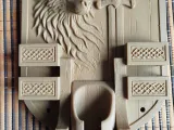 Multi‑Purpose Wall Holder – Wolf & Sword Design-3