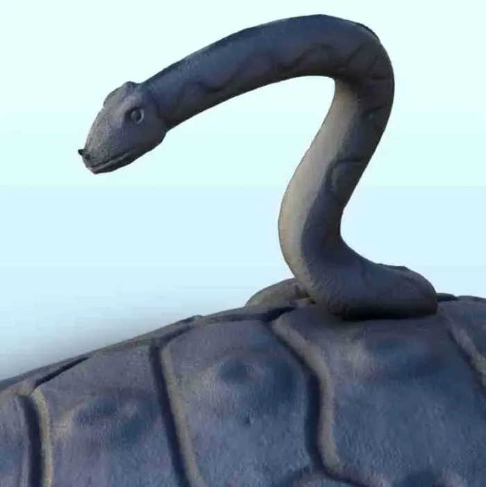 Stk Turtle Other STL Download - Statue of snake and turtle seated on base 4 ...