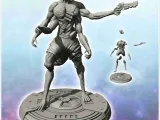 Four-armed alien warrior with laser gun (7) - science fiction-1