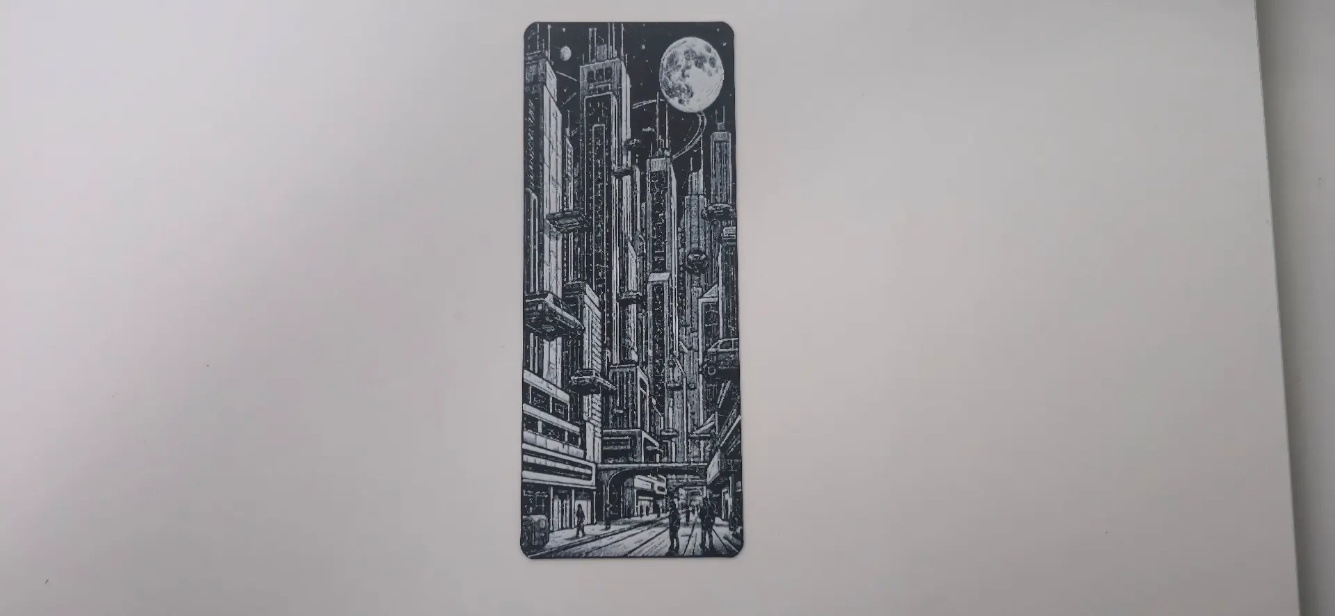 Urban Skyscraper Night Cityscape Bookmark