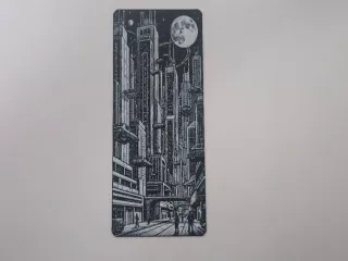 Urban Skyscraper Night Cityscape Bookmark