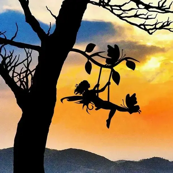 Fairy on a swing
