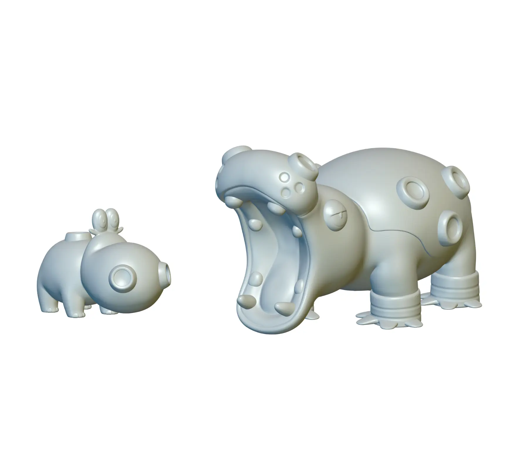 Pokemon Hippopotas & Hippowdon (#449 & #450) - 3D Printing!